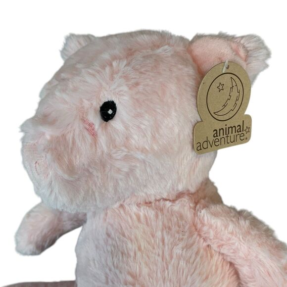 NWT Animal Adventure Cherry Blossom Pig Plush Pink Super Soft Stuffed Animal - Picture 5 of 8